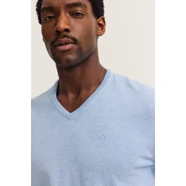 Bugatti V-Ausschnitt-Pullover BUGATTI "Basic Essential", Herren, Gr. XL, blau (hellblau), Sweatware, 100% Baumwolle, regular fit, V-Ausschnitt, Rippbündchen, Pullover, aus reine Baumwolle