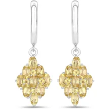 Rafaela Donata Ohrhänger K93 silber, gelb 37,8mm