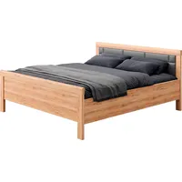 Priess Einzelbett PRIESS "Arnsberg", braun (artisan eiche, anthrazit), B:188cm