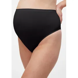 MAMA LICIOUS Umstandsslip "MLHEAL COTTON G-STRING 2-P A. NOOS", Damen, Gr. M, 2 Stk., schwarz (schwarz pack:schwarz), Jersey, Obermaterial: 79% Baumwolle, 15% Polyamid, 6% Elasthan, unifarben, Unterhosen