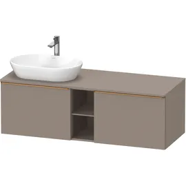 Duravit D-Neo Konsolenwaschtischunterbau wandhängend Basalt Matt 1400x550x459 mm - DE4950L04430000 DE4950L04430000