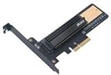 Akasa AK-PCCM2P-02 Schnittstellenkarte/Adapter M.2 Eingebaut - Karten und Schnittstellenadapter (PCIe, M.2, PCIe 2.0, Schwarz, Gold, PC, Pasif)
