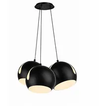 s.luce Ball 3-flg. 30 cm Rund / Schwarz