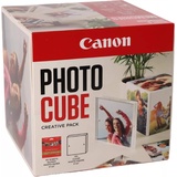 Canon Plus Glossy II PP-201 Photo Cube pink Fotopapier hochglänzend weiß, 13x13cm, 265g/m2, 40 Blatt (2311B075)