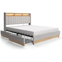 VitaliSpa Polsterbett Nura, Grau,