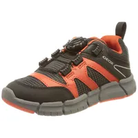 GEOX Jungen J Flexyper Boy D Sneakers,Schwarz Orange,35 EU