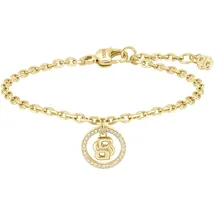 Boss DOUBLE B DIVINE Armkette gold Edelstahl 1580807 Größe 18