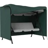 Hollywoodschaukel Abdeckung 3 Sitzer, Wasserabweisend Winterfest Schutzhülle für Gartenschaukel, UV-Beständig Abdeckplane, Abdeckhaube, Reißfest 600D