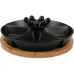 Snackschalenset Tapas Olives Schwarz
