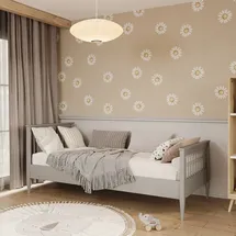 M&S Bett Emilia 90 x 200 cm Kiefer grau