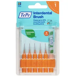 TEPE Interdentalbürste 0,45mm orange 6 St Zahnbürste