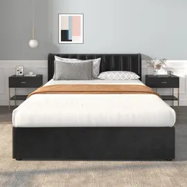 Merax Flieks 140 x 200 cm Schwarz