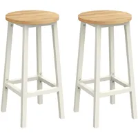 VASAGLE Barhocker, Set, Barstühle, mit Metallgestell, einfache Montage, 65