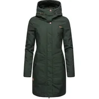 Ragwear Damen warmer Winter Parka Jannisa Intl Dark Olive Gr. L - L