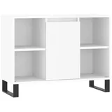 vidaXL Megan Badschrank 80 x 33 x 60 cm Hochglanz-Weiß Holz