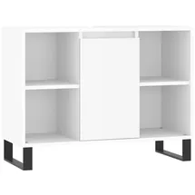 vidaXL Megan Badschrank 80 x 33 x 60 cm Hochglanz-Weiß Holz