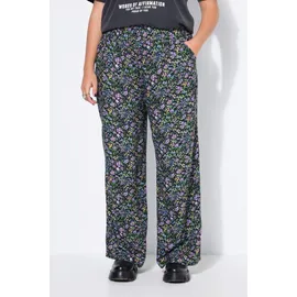 Studio Untold Schlupfhose Palazzohose Wide Legs HighWaist Schwarz 54/56