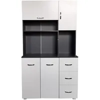 Hti-Living Küchenbuffet Blanca  Grau Weiß