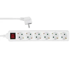 REV - Steckdosenleiste - Wechselstrom 250 V - 3500 Watt - Ausgangsanschlüsse: 6 ...