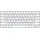 Apple Magic Keyboard mit Touch ID für Mac mit Apple Chip (USB-C), weiß/silber, USB/Bluetooth, US (MXCK3LB/A)