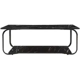 [en.casa] Couchtisch Kolta Schwarz Marmoroptik 120 x 60 x 43 cm