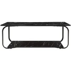 [en.casa] Couchtisch Kolta Schwarz Marmoroptik 120 x 60 x 43 cm