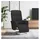 vidaXL Relaxsessel drehbar mit Liegefunktion Polyester 84 x 105 x 84 cm Schwarz
