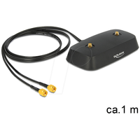 DeLock 88739 Koaxialkabel 1 m 2xSMA schwarz
