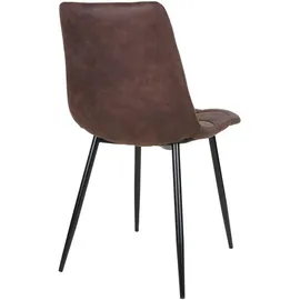 VCM ebuy24 Esszimmerstuhl Midde Braun, Holzwerkstoff, 1-Sitzer, 44x86x55 cm, Esszimmer, Stühle, Esszimmerstühle, Vierfußstühle