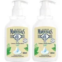 Le Petit Marseillais Crème Lavante Mains Lait 2x300 ml