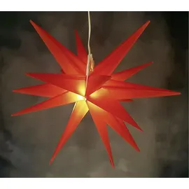 FHS International F-H-S LED Stern Kunststoff rot Ø 25 cm
