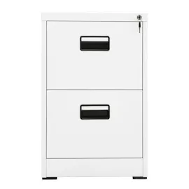 vidaXL Aktenschrank Weiß 46x62x72,5 cm Stahl