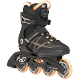 K2 Skates Damen Inline Skates ALEXIS 80 BOA, black - peach, 30H0100.1.1.075