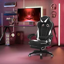 Woltu BS83ws Gaming-Stuhl Weiß