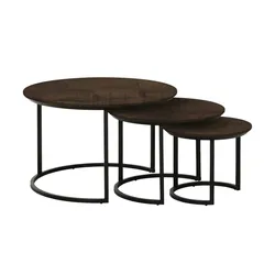 Couchtisch 3er Set  Dover ¦ holzfarben