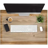 Transparent Schreibtischunterlage für Büro/Schule,wasserfest, hitzebeständig,Schreibmatte mit runder Kante,Schreibunterlage für Schreibtisch,Kratzfest pflegeleicht,70x50cm