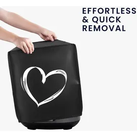 kwmobile Abdeckhaube für Heißluftfritteuse MAX 5,2L schwarz