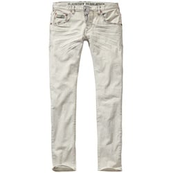 Herrlicher Herren Jeans-Hose Regular Tapered Weiß einfarbig - 31/34