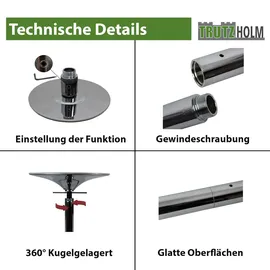 Trutzholm Pole Dance Tanzstange Profi 231 Bis 274cm Durchmesser 45mm ohne Bohren