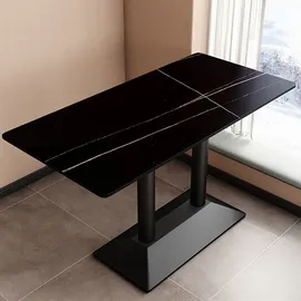 360Home Esszimmertisch 60 x 75 x 60 cm schwarz
