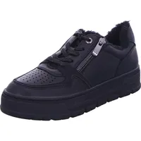 Marco Tozzi Damen Plateau Sneaker mit Schnürsenkeln Freizeit, Schwarz (Black), 37 EU