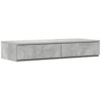 VidaXL Bettschubladen Betongrau 80x36,5x16,5 cm Holzwerkstoff