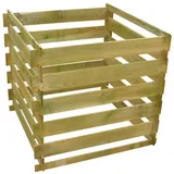 vidaXL Lattenkomposter 0,54 m3 Quadratisch Holz