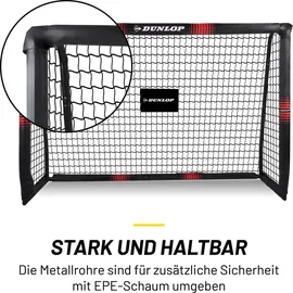 Dunlop Fußballtor Schwarz/Rot 180 x 120 x 60 cm