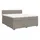 vidaXL Boxspringbett mit Matratze Taupe 180x200 cm Stoff