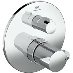 Ideal Standard CeraPlus 2 Fertigmontageset A6868AA für Unterputz-Brausethermostat, mit thermischer Desinfektion, chrom