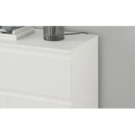 Möbel Boss Highboard 80 x 131 x 40 cm Weiß