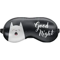 Schlafmaske Reise Relax Augen-maske Abdeckung Bett Emoji Nickerchen Augenbinde Seine Good night Cat [042]