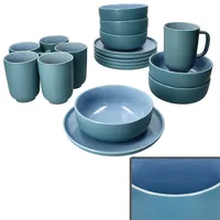 Ritzenhoff & Breker Ritzenhoff Jasper 18tlg Frühstücksset Ozeanblau Steingut