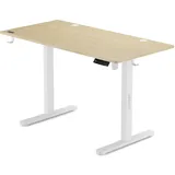 SENSE7 Nojo, Gaming Tisch, Weiss, Braun